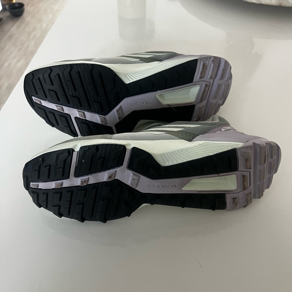Adidas Terrex Women's Sage and Lavender Sneakers - Picture 4 of 4